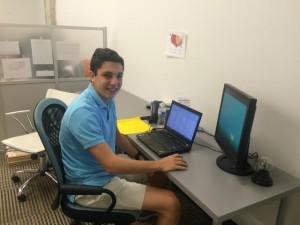 Eric working hard at Firerock